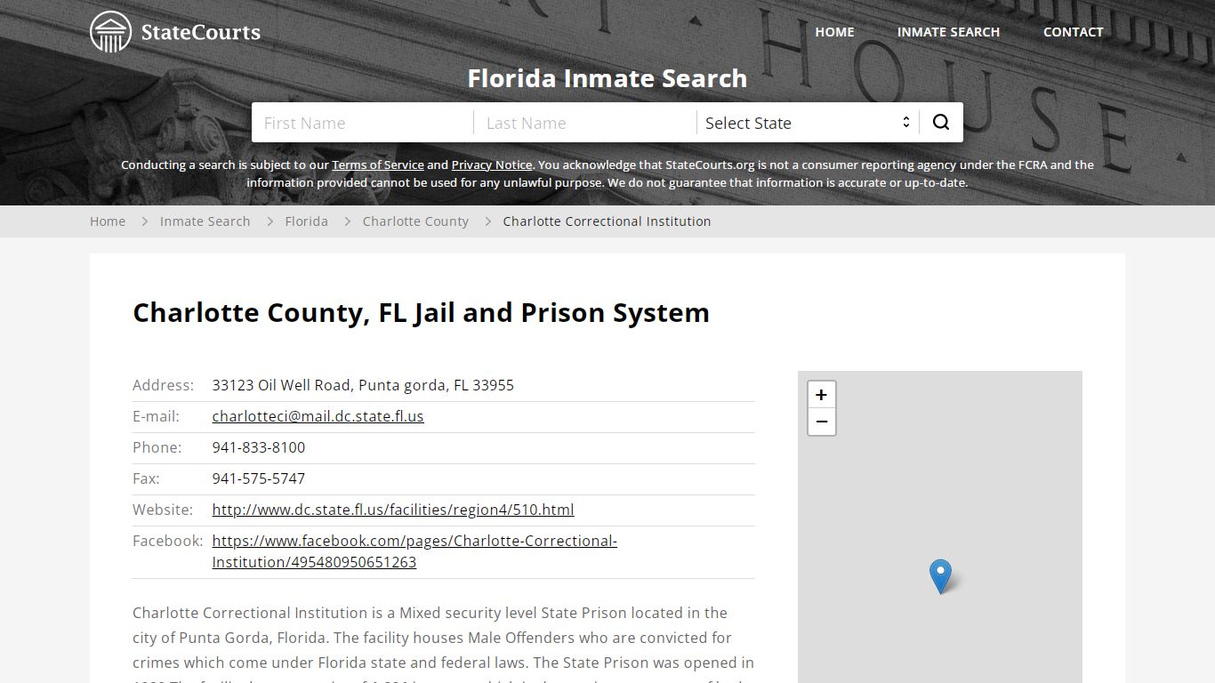 Charlotte Correctional Institution Inmate Records Search ...